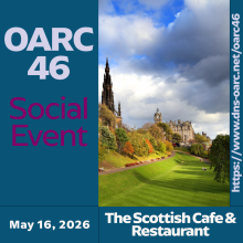 a photo of Princes Street Gardens and text about the social