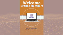 image of a laptop and bronze membership welcome text